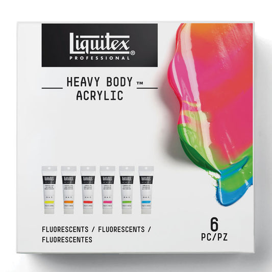 Heavy Body Artist Acrylic - Fluorescent Set of 6