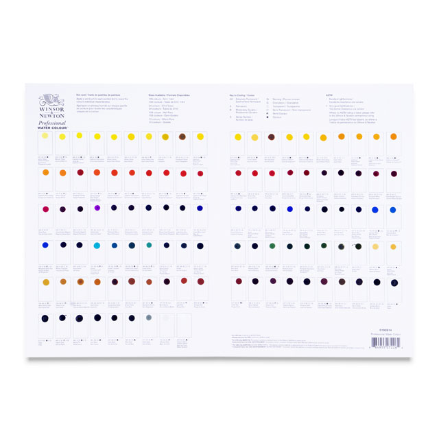 Professional Watercolor Sampler Dot Card