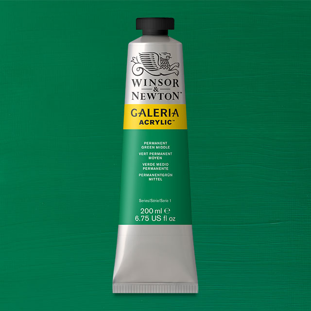 Galeria Acrylic, Permanent Green Middle