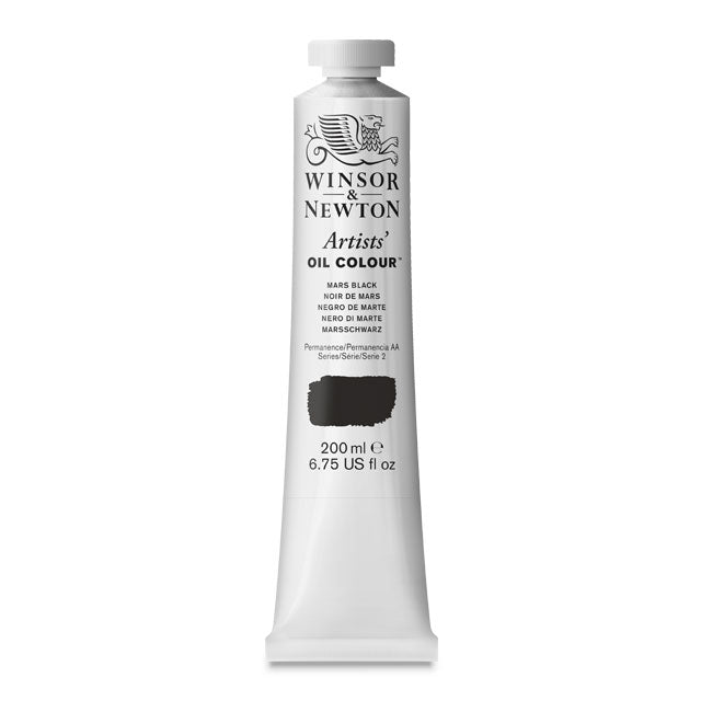 Artists' Oil Color, Mars Black, 200 ml.