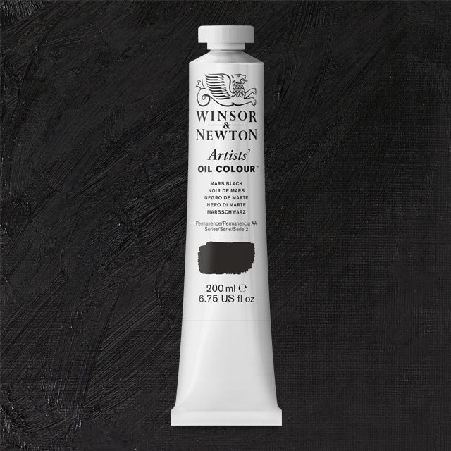 Artists' Oil Color, Mars Black, 200 ml.