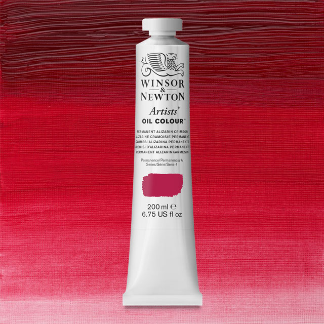 Artists' Oil Color, Permanent Alizarin Crimson, 200 ml.