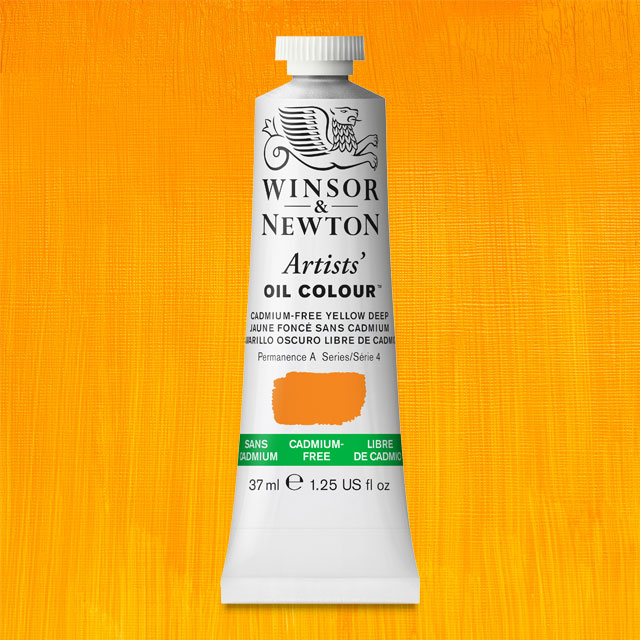 Artists' Oil Color, Cadmium-Free Yellow Deep, 37 ml.