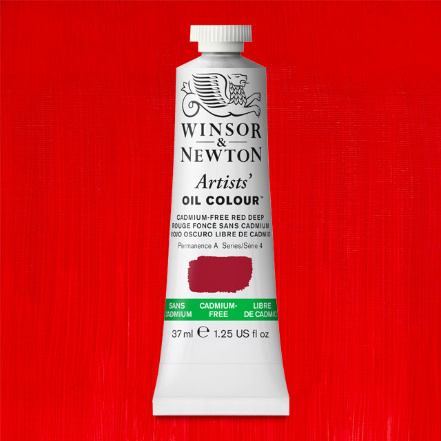 Artists' Oil Color, Cadmium-Free Red Deep, 37 ml.