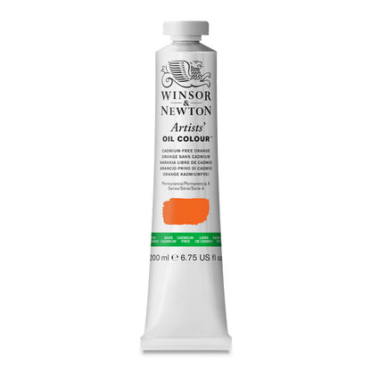 Artists' Oil Color, Cadmium-Free Orange, 200 ml.