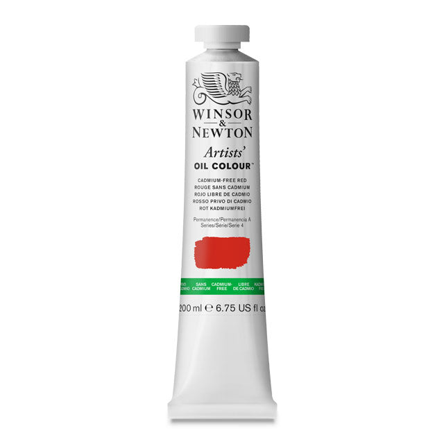 Artists' Oil Color, Cadmium-Free Red, 200 ml.