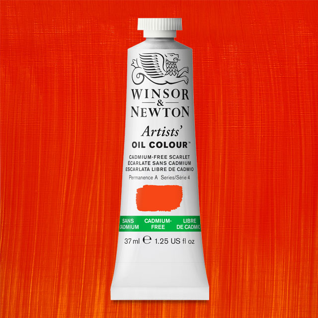 Artists' Oil Color, Cadmium-Free Scarlet, 37 ml.