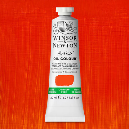 Artists' Oil Color, Cadmium-Free Scarlet, 37 ml.