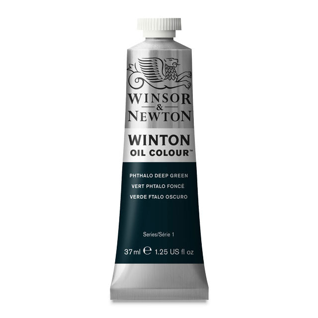 Winton Oil Color, Phthalo Deep Green, 37 ml.