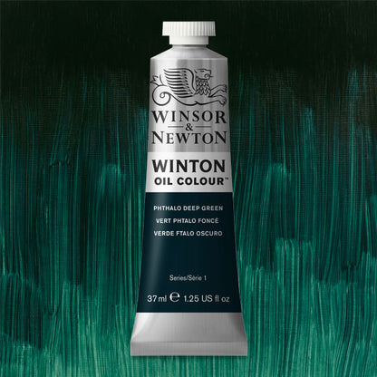 Winton Oil Color, Phthalo Deep Green, 37 ml.