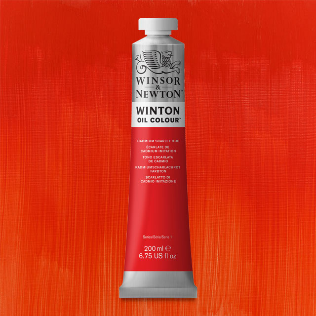 Winton Oil Color, Cadmium Scarlet Hue, 200 ml.