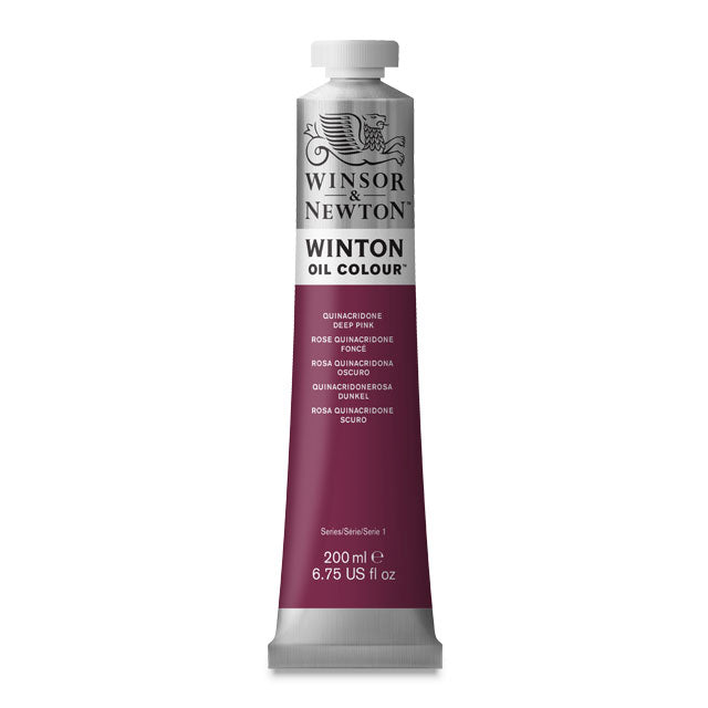 Winton Oil Color, Quinacridone Deep Pink, 200 ml.