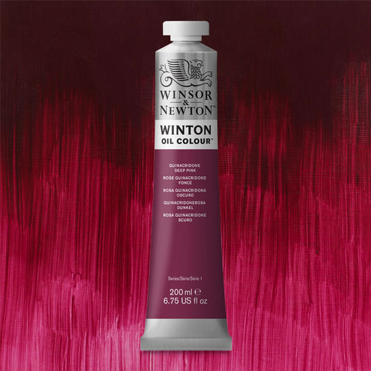 Winton Oil Color, Quinacridone Deep Pink, 200 ml.