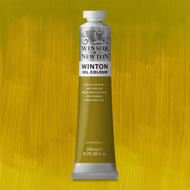 Winton Oil Color, Azo Yellow Green, 200 ml.