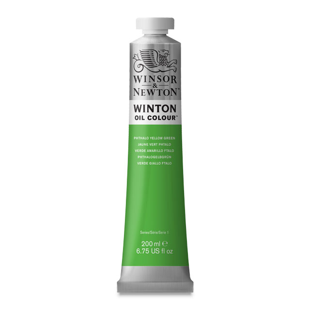 Winton Oil Color, Phthalo Yellow Green, 200 ml.