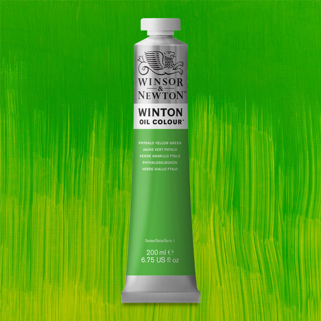 Winton Oil Color, Phthalo Yellow Green, 200 ml.