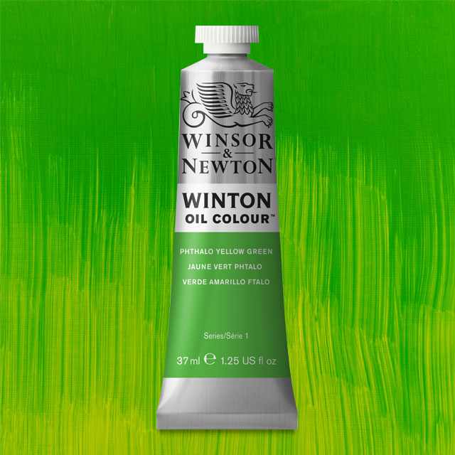 Winton Oil Color, Phthalo Yellow Green, 37 ml.