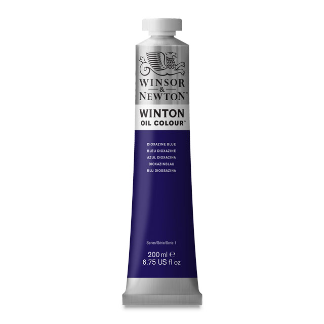 Winton Oil Color, Dioxazine Blue, 200 ml.