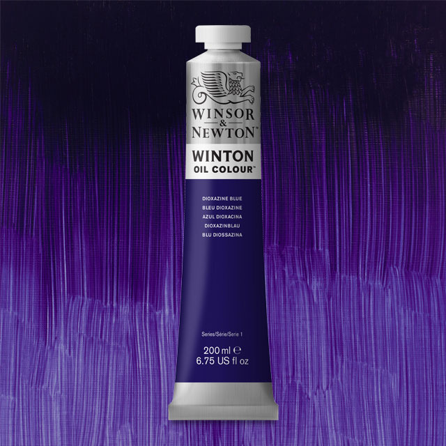 Winton Oil Color, Dioxazine Blue, 200 ml.