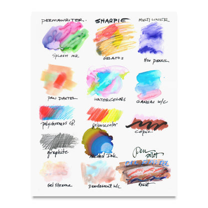 Mineral Paper Artist Pad Media Examples